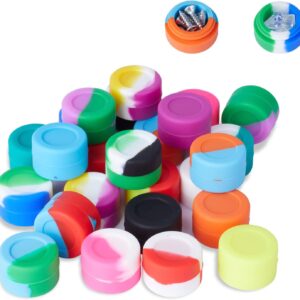 Gentcy Silicone 3ml Lots Silicone Container Box 18 colors 100pcs