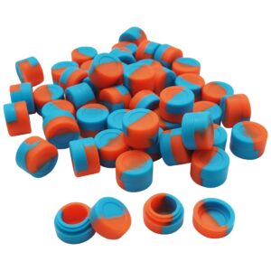 Gentcy Silicone 3ml Lots Silicone Container Box 18 colors 100pcs