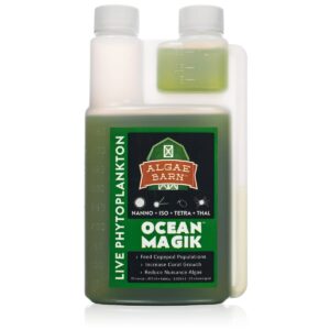 OceanMagik Live Phytoplankton Blend - Tetra x Nanno x Iso x Thal Phyto Food for Coral and Copepod (32oz)