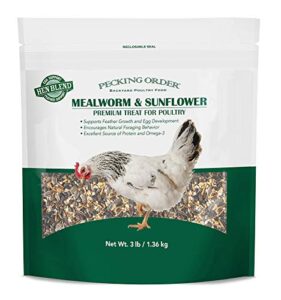 pecking order 9328 009328 mealworm & sunflower treat, 3 lb