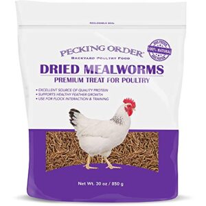 pecking order dried mealworms, 30 oz