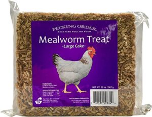 pecking order mealworm treat cake, 20 oz