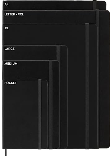 Moleskine Cahier Journal, Soft Cover, XXL (8.5" x 11") Ruled/Lined, Black, 120 Pages (Set of 3)