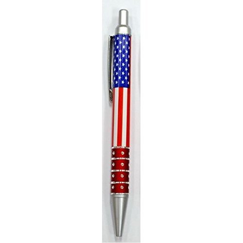 Colorful American Flag Ballpoint Pen- USA Souvenir (Red)