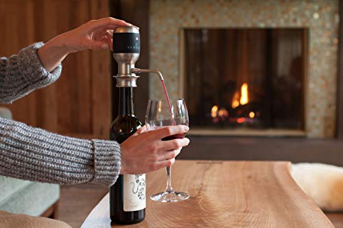 Aervana Original: Electric Wine Aerator and Pourer / Dispenser - Air Decanter - Personal Wine Tap for Red and White Wine