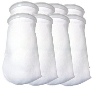 8 pack - 7 inch ring filter socks 200 micron - aquarium felt filter bags -7 inch ring by 16 inch long - fits eshopps - am brand