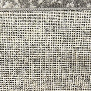 Unique Loom Sofia Collection Area Rug - Casino (2' x 6' 7" Runner, Dark Gray/ Ivory)