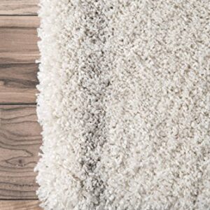 nuLOOM Edwin Trellis Shaggy Area Rug, 7' 6" x 9' 6", Natural