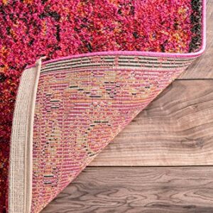 nuLOOM Vintage Shuler Area Rug, 7' 10" x 11', Cherry Pink