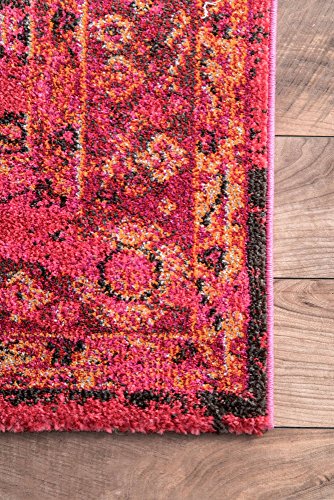 nuLOOM Vintage Shuler Area Rug, 7' 10" x 11', Cherry Pink