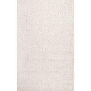 nuLOOM Ambrose Hand Woven Wool Area Rug, 8' 6" x 11' 6", Ivory