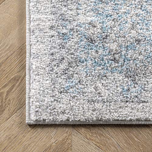 nuLOOM Rio Transitional Farmhouse Area Rug, 5' x 7' 5", Aqua