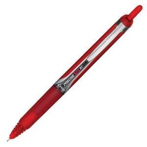 6 pens: pilot precise v5 retractable red pens, (26064)
