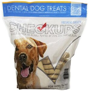 checkups- dental dog treats, 24ct 48 oz. for dogs 20+ pounds (2 bags, 48 count total)