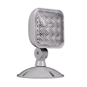 nicor lighting wet location emergency led remote light fixture (erl3-10) , gray