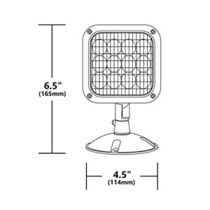 NICOR Lighting Wet Location Emergency LED Remote Light Fixture (ERL3-10) , Gray