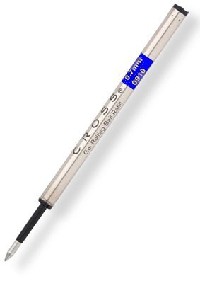 5 Cross Genuine Slim Gel Rolling Ball Refills, Blue, (8910-2) for all spire , new screw century and click-it gel Ink Rollerball Pens ( Bulk Pack)