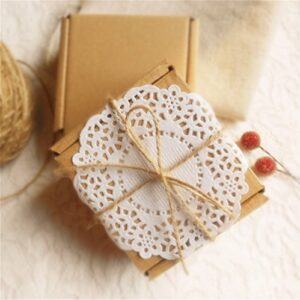 HAKSEN 36 PCS Paper Lace Doilies Combo,Pack 12 each 6.5", 8.5", 10.5"