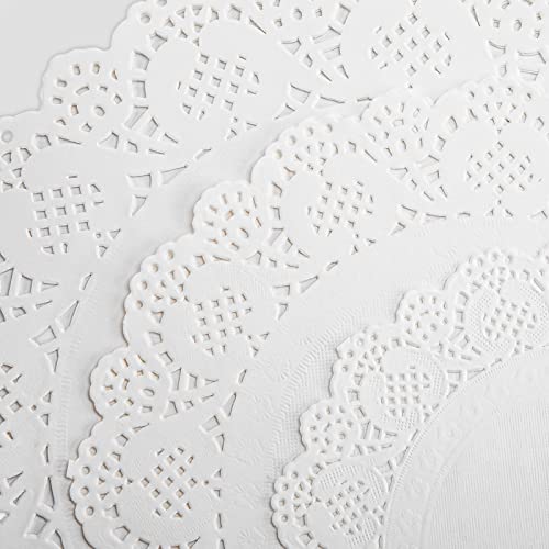 HAKSEN 36 PCS Paper Lace Doilies Combo,Pack 12 each 6.5", 8.5", 10.5"