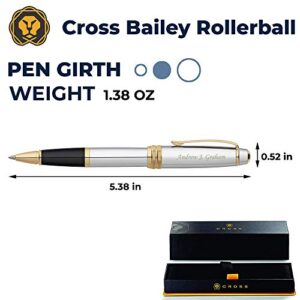 Dayspring Pens Engraved Cross Pen | Personalized Cross Bailey Medalist Rollerball Gift Pen - Custom Engraved Fast for a Unique, Functional Personalized Gift.