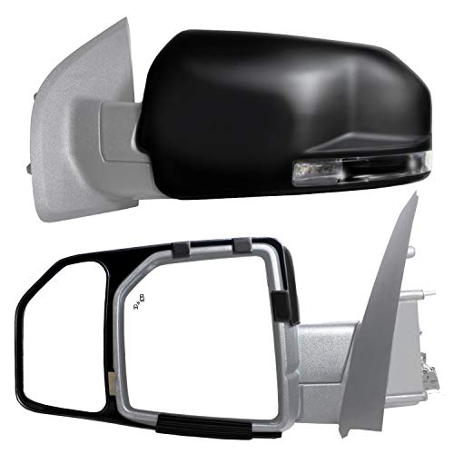 K-Source 81850 Snap-On Towing Mirrors For Ford F150 (15+), Black