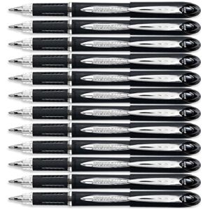 jetstream stick ballpoint pen, bold 1mm, black ink, black barrel, 1dozen