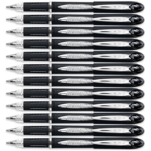 Jetstream Stick Ballpoint Pen, Bold 1mm, Black Ink, Black Barrel, 1Dozen