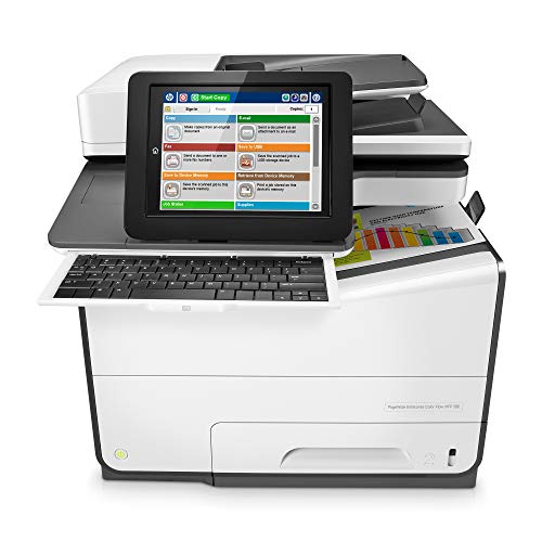 HP PageWide Enterprise Color Flow 586z Multifunction Duplex Printer with HP EveryPage and Pull-Out Keyboard (G1W41A)