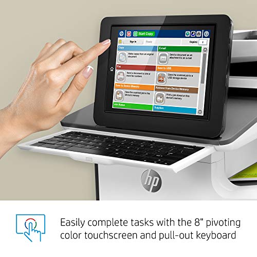 HP PageWide Enterprise Color Flow 586z Multifunction Duplex Printer with HP EveryPage and Pull-Out Keyboard (G1W41A)