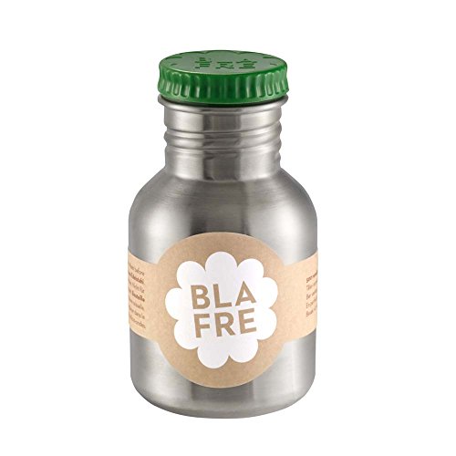 Blafre Stainless Steel Drinking Bottle Green 300ml - Classic design and a super way to avoid throwaway plastic!