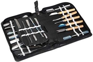 agile-shop culinary carving tool set fruit vegetable food garnishing / cutting / slicing garnish tools kit (46 pcs)