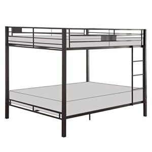 acme furniture kaleb queen/queen bunk bed - 38015 - sandy black