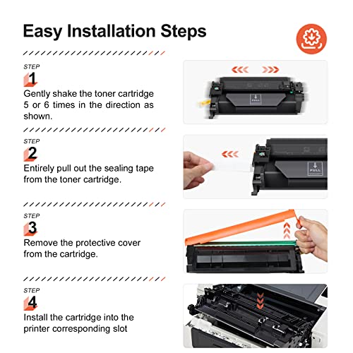 v4ink 2PK Compatible 26A Toner Cartridge Replacement for HP 26A CF226A Toner Cartridge Black Ink for HP Pro M402n M402dn M402dne M402dw MFP M426fdw M426fdn M426dw M402 M426 Printer New Version