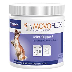 movoflex joint support soft chews for medium dogs (60 count) | veterinarian formulated, gluten-free