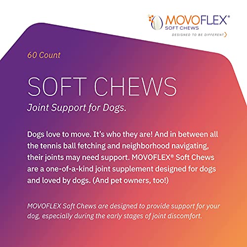 MOVOFLEX Joint Support Soft Chews for Small Dogs (60 Count) | Veterinarian Formulated, Gluten-Free