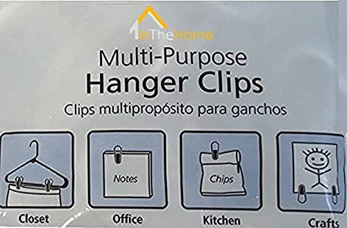 1InTheHome Multi-Purpose Hanger Clips (24 Count)