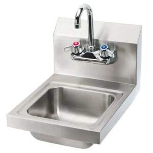 stainless steel hand sink - nsf - commercial equipment 12" x 12"