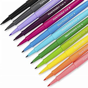 Paper Mate 1928605 Point Guard Flair Bullet Point Stick Pen, Assorted Colors, 7Mm, 12/Set (Pap1928605)
