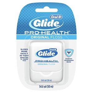 oral-b glide pro-health original dental floss, smooth, strong, shred resistant 50m