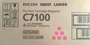 ricoh c7100 pro print cartridge magenta toner savin lanier 828386