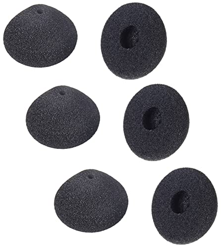 ECS Replacement Cone Shape Ear Cushions for E62 Transcription Headsets and Olympus E61, Includes 3 Pairs