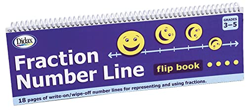 Didax Educational Resources Fraction# Line Flip Book Math Resource, 12 x .50 x 4.38 inches