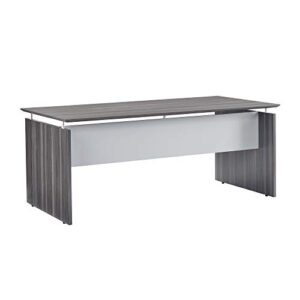 mayline mnds72lgs medina straight edge desk, 72 in, gray steel