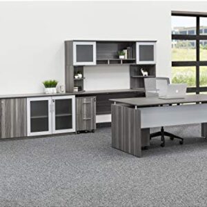 Mayline MNDS72LGS Medina Straight Edge Desk, 72 in, Gray Steel