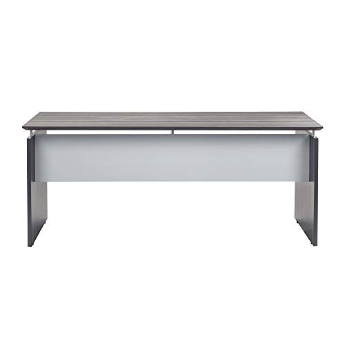 Mayline MNDS72LGS Medina Straight Edge Desk, 72 in, Gray Steel