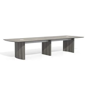 safco products medina table, 14', gray steel