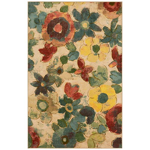 Mohawk Home Wildflower Area Rug, 2 ft x 3 ft 4 in, Light Multi