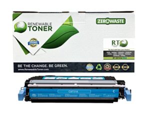 renewable toner compatible toner cartridge replacement for hp 645a c9731a for laserjet 5500 5550 (cyan)
