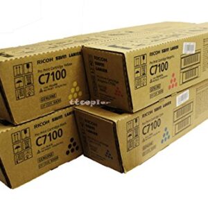 828384 828385 828386 828387 Genuine Ricoh Lot of 4 CMYK, Color Set Toner C7100