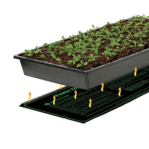 iPower Durable Waterproof Seeding Warm Hydroponic Pad Plant Starting Kit for Kombucha Tea & Beer Brewing, 48" x 20"Heat Mat, 48" x 20", Black